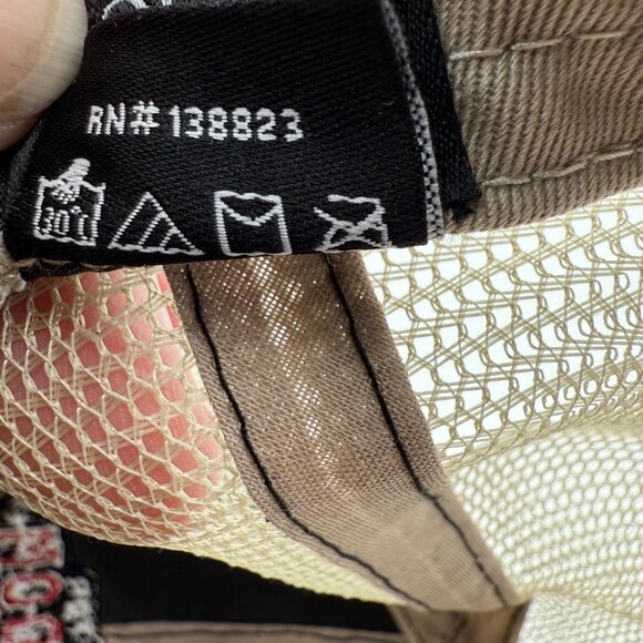 “Fight for Freedom” Eagle Pistols Mesh Trucker Hat – Brown & Cream Patriotic Cap - Picture 9 of 11